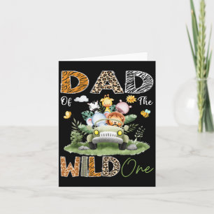 Carte Papa Of The Wild One Safari Camion 1er anniversair