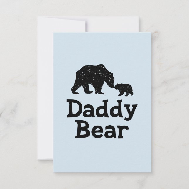 Carte Papa ours Fête des pères papa Cadeau (Devant)