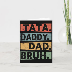 Carte Papa Papa Bruh Fête des pères Vintage Drôle papa