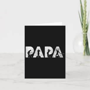 Carte Papa Papa Golf Papa Cadeau drôle de Fête des Pères