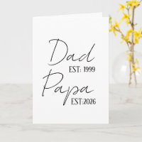 Papa & Papy EST Personnalisé | Nouveau Cadeau pour