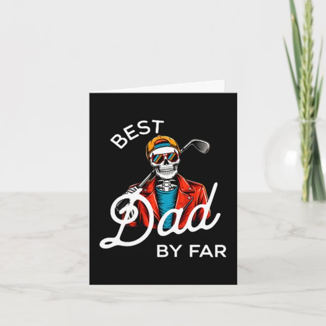Carte Papa par tee-shirt de golf drôle papa  (Devant)
