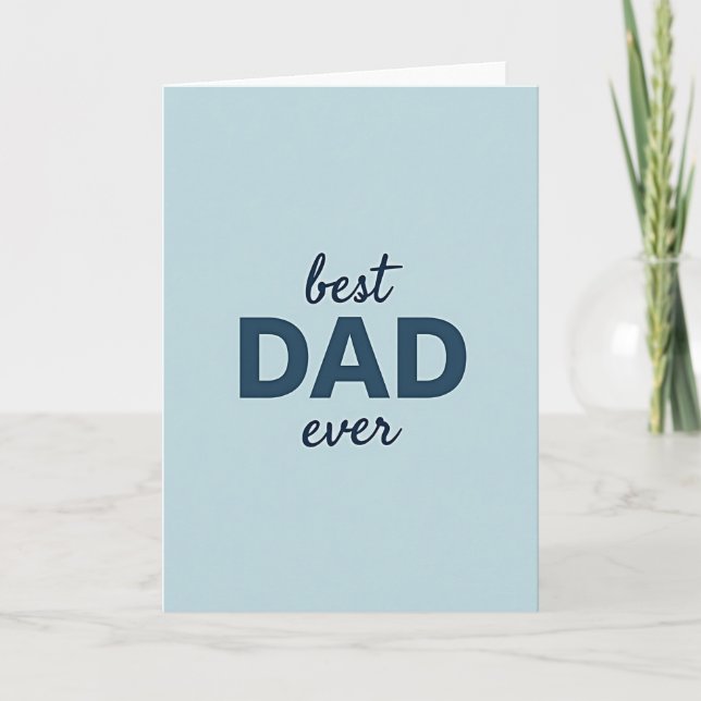 Carte Papa Parfait pour Toujours Paisible (Devant)