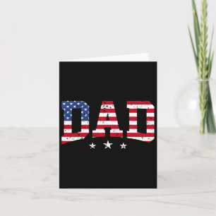 Carte Papa patriotique Usa Fête des pères Drapeau améric