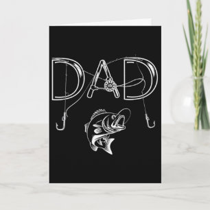 Carte Papa pêcheur passionné de pêche amateur de poisson