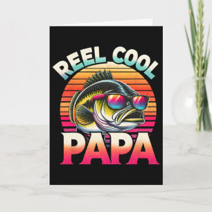 Carte Papa pêcheur super cool Cadeau de fête des pères p