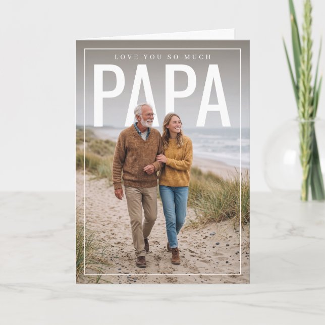 Carte Papa PhotoPop (Devant)