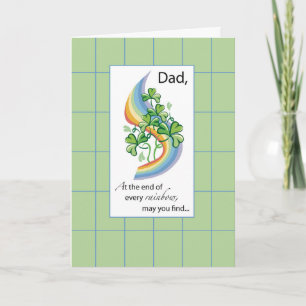 Carte Papa, Religieux St. Patrick’s Day Arc-en-ciel