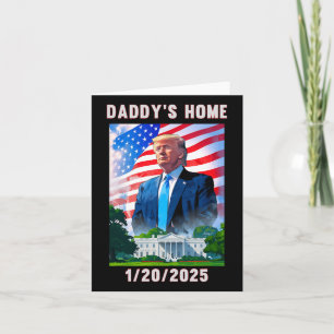 Carte Papa rentre à la maison Donald Trump 2024 