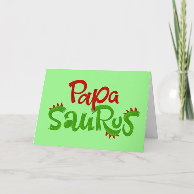 Carte Papa Saurus Graphic (Devant)