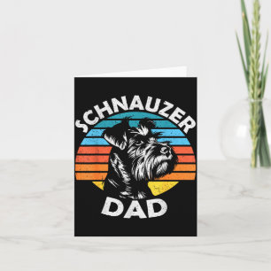 Carte Papa schnauzer chien animal de compagnie drôle fêt