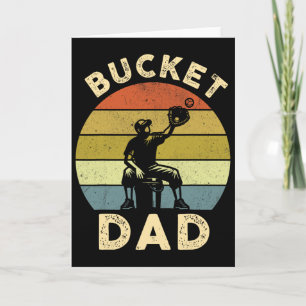 Carte Papa seau T-shirt drôle pour papa coach Cadeau de