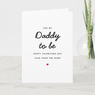 Carte Papa sera Grossesse de la Saint Valentin