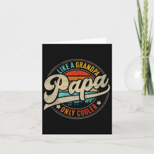 Carte Papa Seulement Glacière Vintage Pour Grand-Père Fê