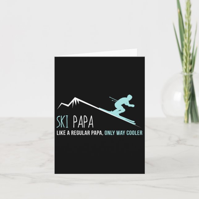 Carte Papa Ski  (Devant)