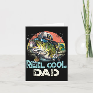 Carte Papa super cool pêche Vintage Rétro Fête des pères