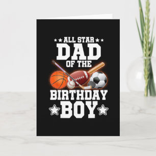 Carte Papa Superstar du garçon fêté Sketll Soccer Spo