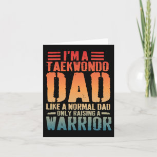 Carte Papa Taekwondo Drôle Comme Papa Normal Père Taekwo
