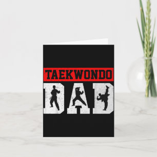 Carte Papa Taekwondo - Fête des Pères Arts Martiaux Taek