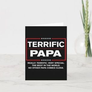 Carte Papa Terrifique - Drôle Donald Trump Best Papa
