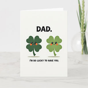 Carte Papa Trèfle Chanceux