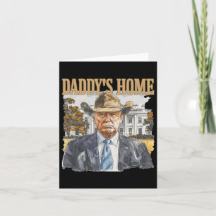 Carte Papa Trump Cowboy Western est de retour reprenons