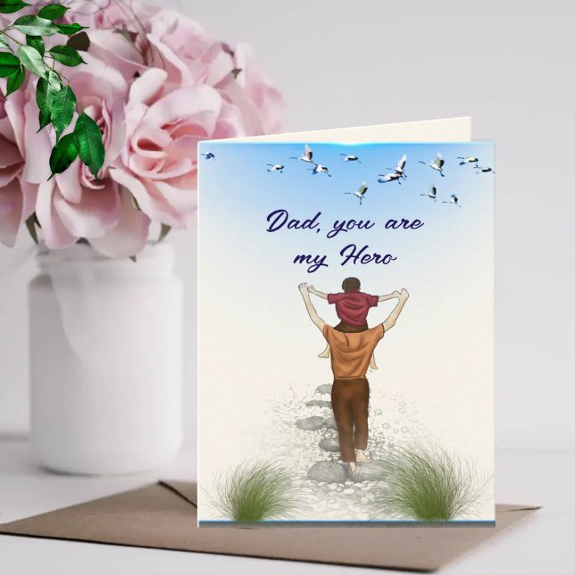 Carte Papa, Tu es mon Héros (Créateur téléchargé)