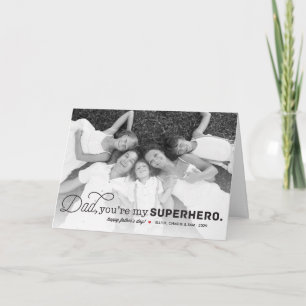 Carte Papa tu es mon super-héros Joyeuse fête des pères