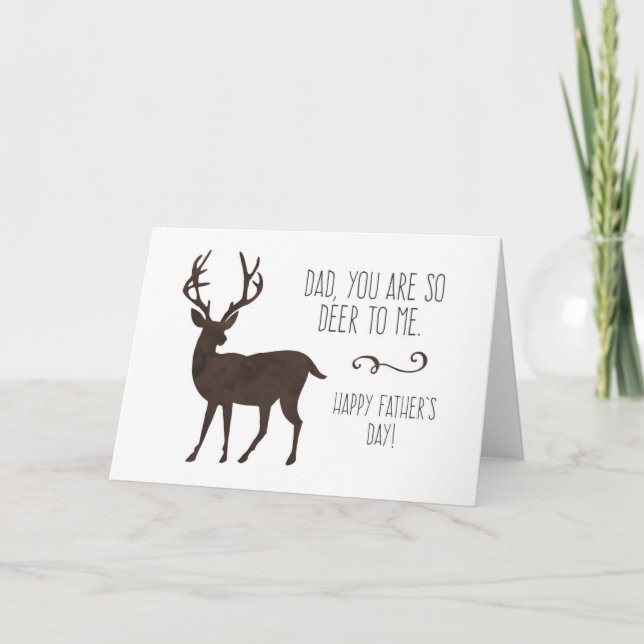 Carte Papa, Tu Es Si Deer Pour Moi Fête des pères (Devant)