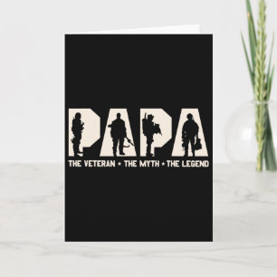 Carte Papa Vétéran Le Mythe La Légende Fête des Pères Gr