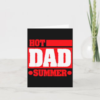Carte Papa vintage papa chaud été j'aime les papas chaud