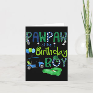 Carte Papapou de l'enfant qui fête son anniversaire, fan