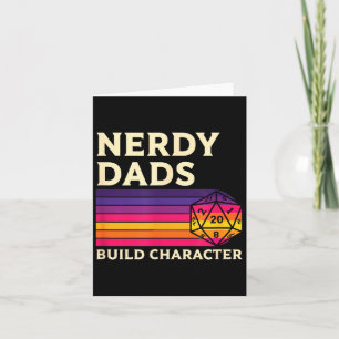 Carte Papas Nerds Forment Le Caractère, Fat Rpg Rétro Su