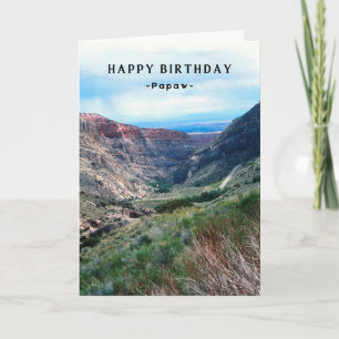 Carte Papaw Anniversaire Big Horn Mountains Wyoming