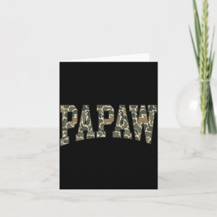 Carte Papaw Camo Camouflage Fête des Pères Grand-père