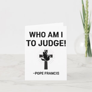 Carte Pape François Qui Suis-Je Juge