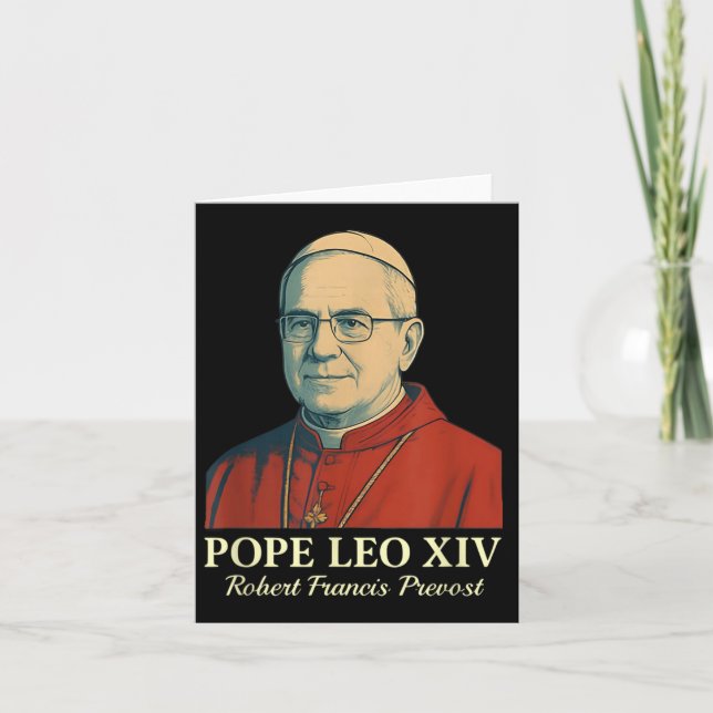 Carte Pape Léon Xiv Robert Francis Prevost _8  (Devant)