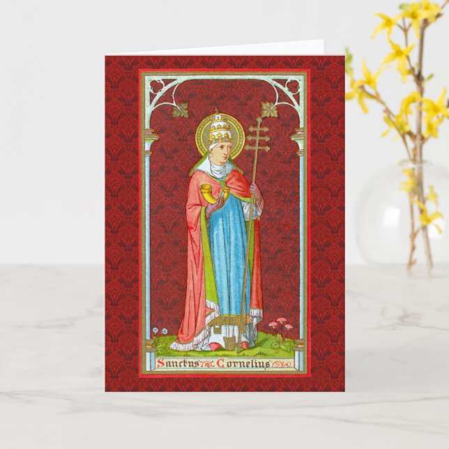 Carte Pape St. Cornelius (SAU 042) (Fleur jaune)