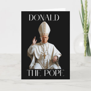 Carte Pape Trump Drôle Trump Vatican Chrétien Rétro Chu