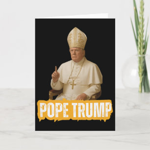 Carte Pape Trump Drôle Trump Vatican Chrétien Rétro Chu