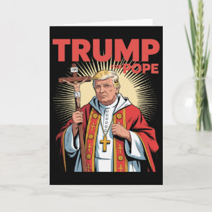 Carte Pape Trump Drôle Trump Vatican Chrétien Rétro Chu