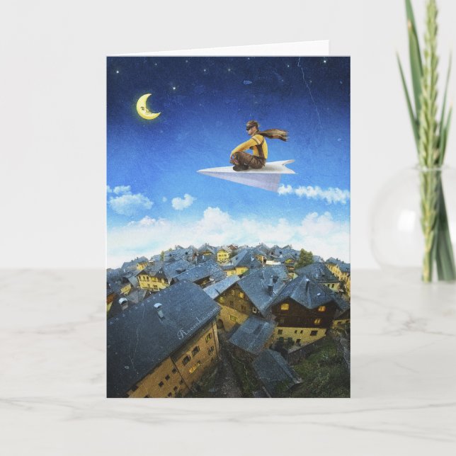 Carte Paper Plane Pilot - Greeting Card (Devant)