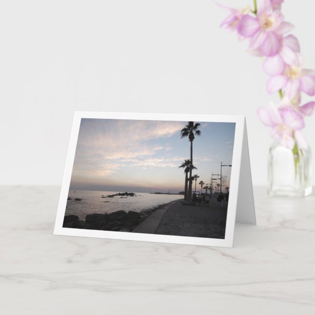 Carte Paphos La Nuit, Paysage Chypriote (Orchidée)