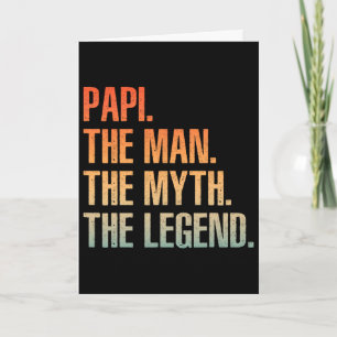 Carte Papi Cool Pour Hommes Papa Grand-père Homme Mythe 