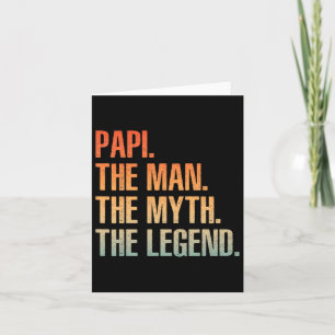 Carte Papi Cool Pour Hommes Papa Grand-père Homme Mythe 