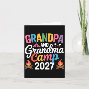 Carte Papi et mamie campent 2027 grands-parents en campi