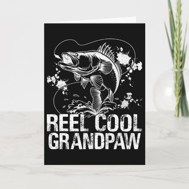 Carte Papi super cool pêche Bonne fête des pères Poisson (Devant)