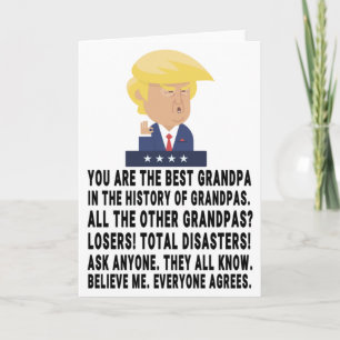 Carte Papi Trump Drôle