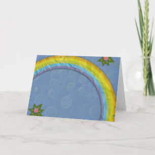 Carte papier arc-en-ciel