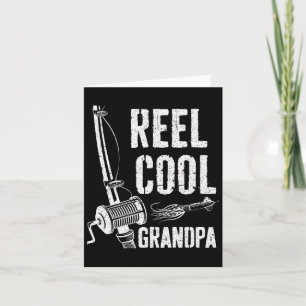Carte Papier Cool Grand-Père Pêcheur Chemise Fête des Pè